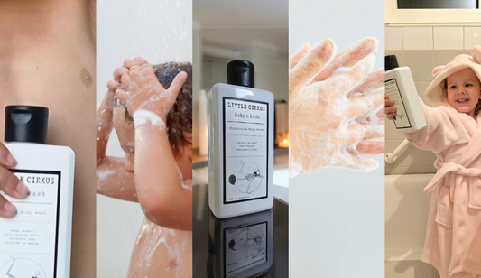 Ekologiskt barnschampo för skonsam och naturlig rengöring av barnhår